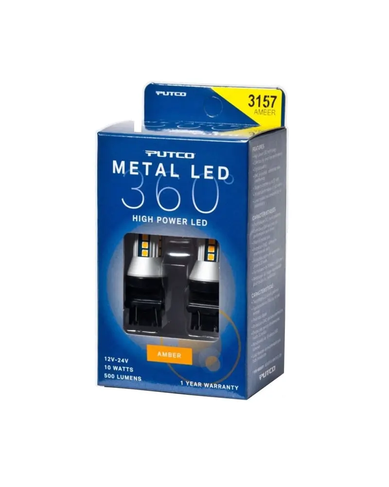 Putco 3157 - Amber Metal 360 Led 1