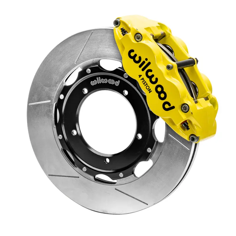 Wilwood 69-74 Porsche 911 Front Superlite Brake Kit 3In Mt Slotted Face - Yellow 1