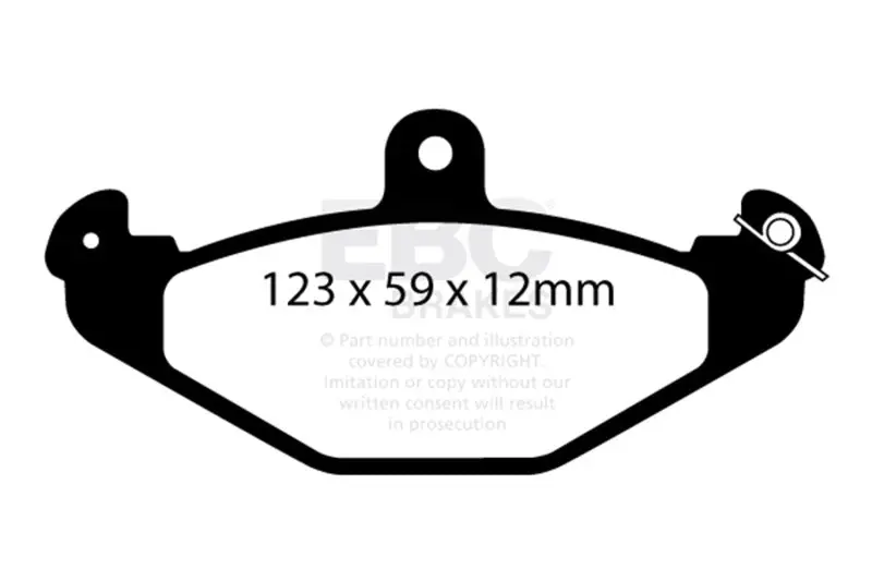Ebc 08+ Lotus 2-Eleven 1.8 Supercharged Redstuff Rear Brake Pads 2