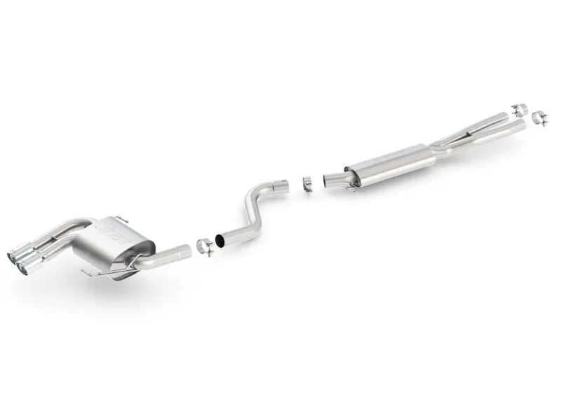 Borla 08-12 Bmw 328I Sdm E90 2.0L Rwd Dual Left Rear Exit Touring Cat-Back Exhaust 2