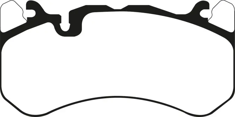 Ebc 13-14 Audi Rs7 4.0Tt (W/Cast Iron Rotors & Trapezoid Weights) Yellowstuff Front Brake Pads 2
