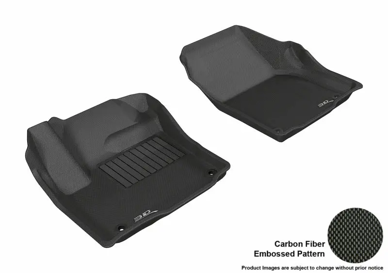 3D Maxpider 2012-2020 Land Rover Range Rover Evoque Kagu 1St Row Floormat - Black 1