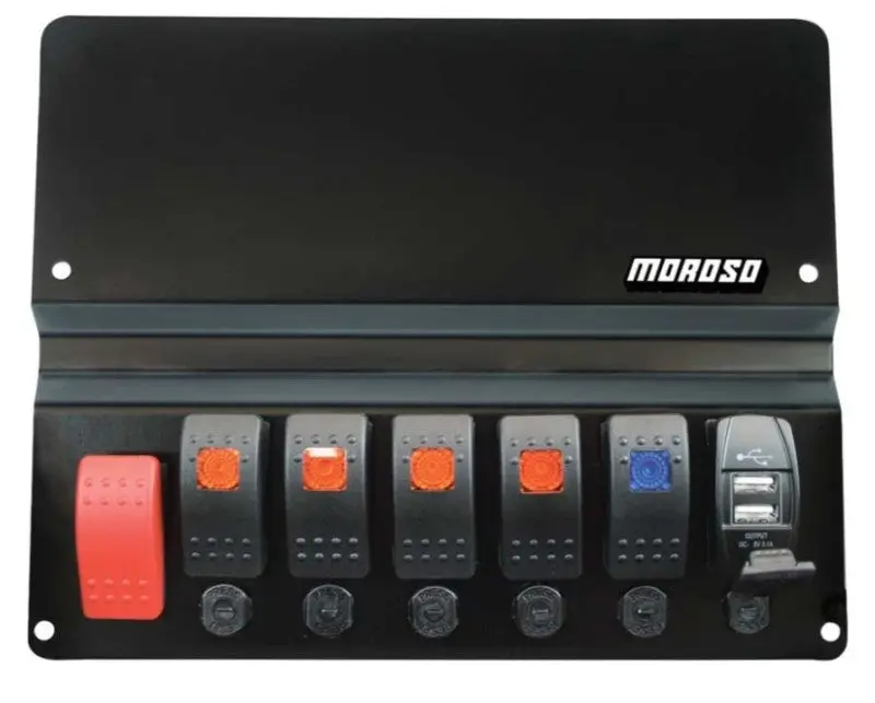 Moroso Bmw E46 Dash Block Off Plate With Switches 1
