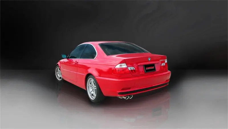 Corsa 2001-2006 Bmw 325I/Ci Convertible E46 Polished Sport Axle-Back Exhaust 2