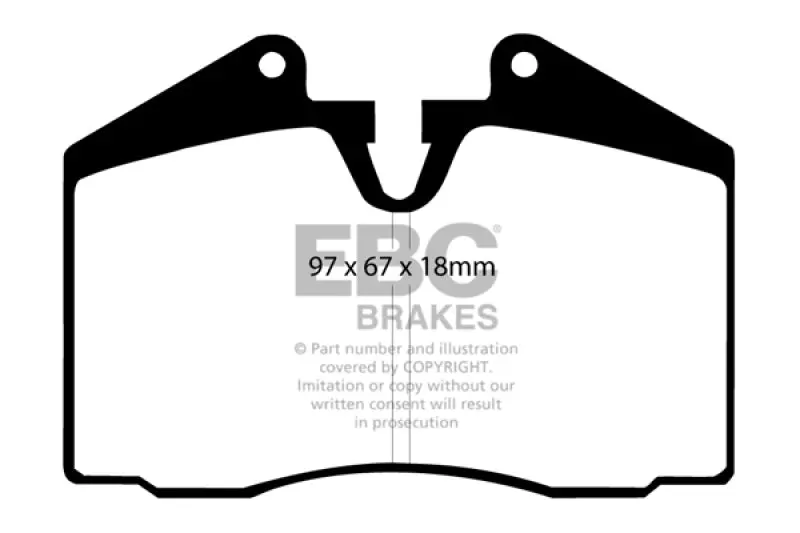 Ebc 89-95 Ferrari 348 3.4 Yellowstuff Front And Rear Brake Pads 1