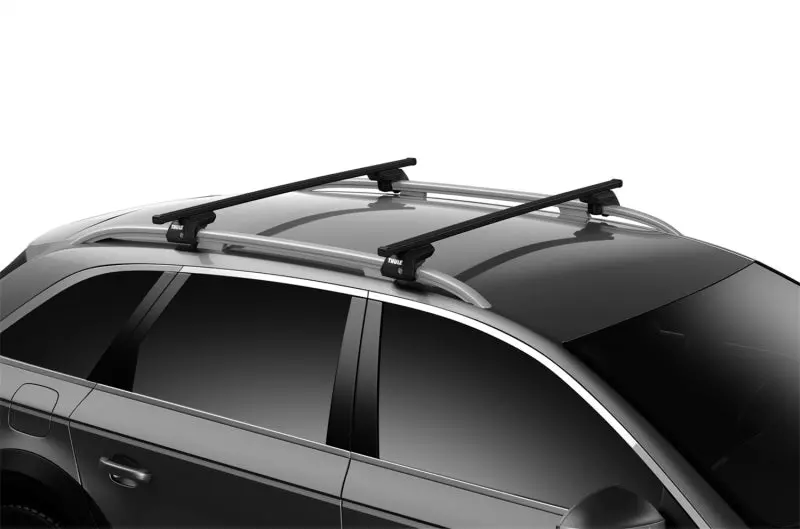 Thule Squarebar 127 Load Bars For Evo Roof Rack System (2 Pack / 50In) - Black 1