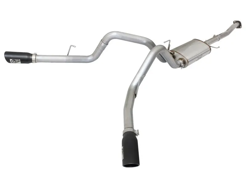 Afe Machforce Xp Exhaust 3In Ss Dual Side Exit Cb W/ Black Tips 2015 Ford F150 5.0L V8 Cc/Sb Ec/Lb 1