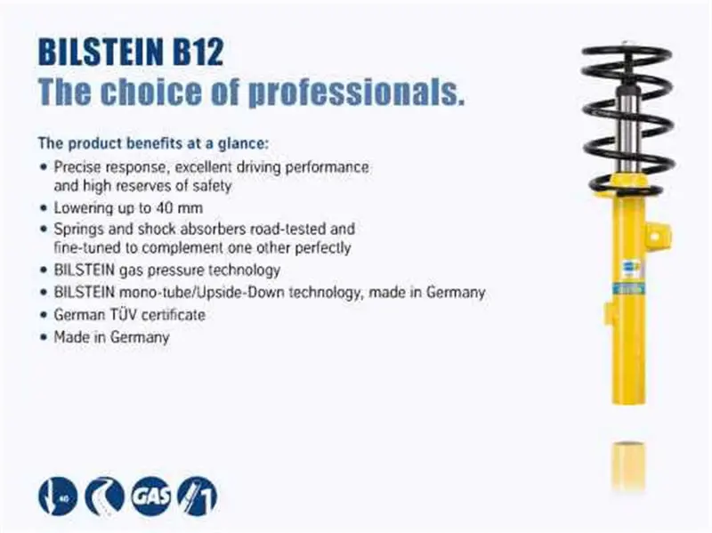 Bilstein B12 1985 Bmw 318I Base Sedan Front And Rear Suspension Kit 1