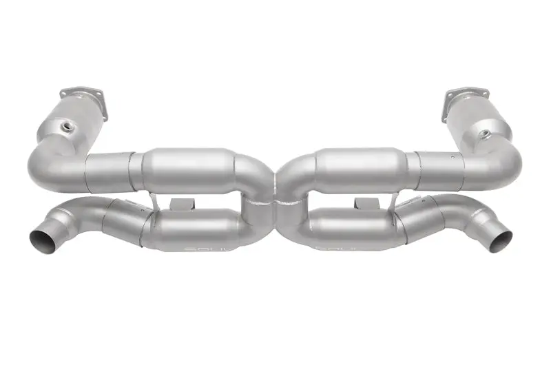 Soul 01-05 Porsche 996 Gt2 Sport X-Pipe Exhaust (W/ 200 Cell Cats) - Reuse Factory Tips 1