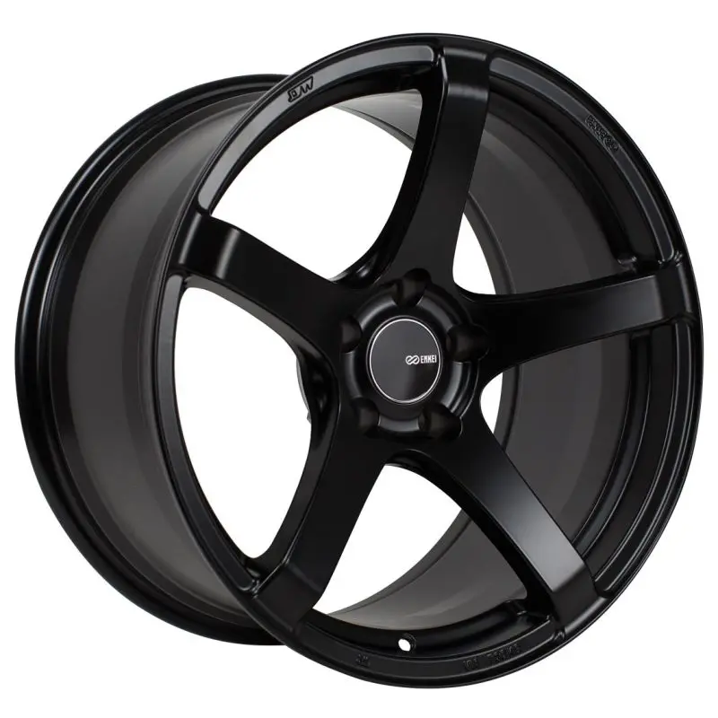 Enkei Kojin 18X8 32Mm Offset 5X120 Bolt Pattern 72.6Mm Bore Black Wheel Matte Black 1