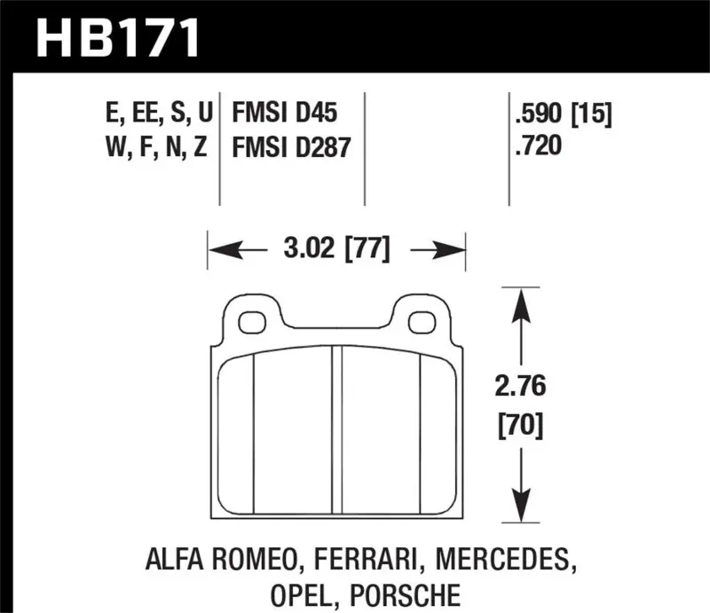 Hawk Hps Street Brake Pads 1
