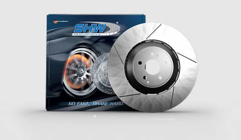 Shw 10-16 Porsche Panamera Turbo 4.8L W/O Ceramics Left Front Slotted Lw Brake Rotor (298615301C) 2