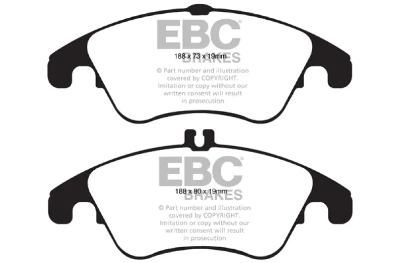 Ebc 12+ Mercedes-Benz C250 Coupe 1.8 Turbo Sport Edition Yellowstuff Front Brake Pads 2