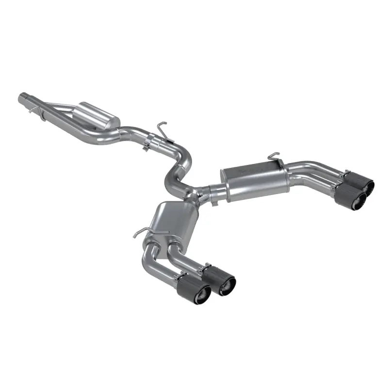 Mbrp 15-18 Audi S3 Ss 3In Quad Split Rear Exit W/ Carbon Fiber Tips - T304 2