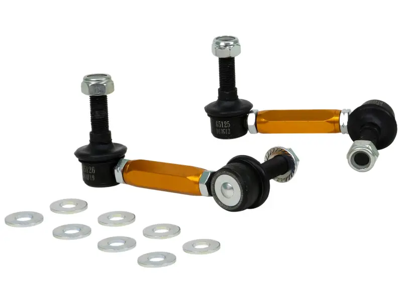 Whiteline Universal Sway Bar Link Assembly Heavy Duty Adjustable Steel Ball 115Mm Size 1