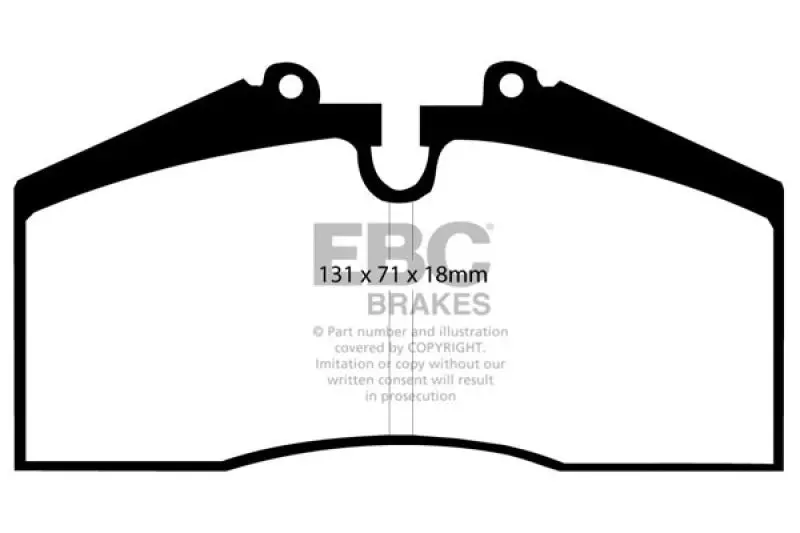 Ebc 96-98 Porsche 911 (993) 3.6 Carrera 4S Yellowstuff Rear Brake Pads 1