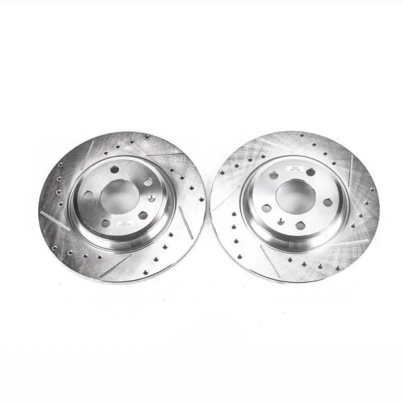 Power Stop 09-19 Audi A4 Rear Evolution Drilled & Slotted Rotors - Pair 1
