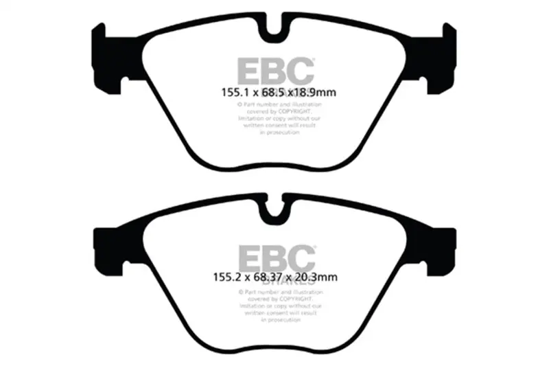 Ebc 10+ Bmw 535I 3.0 Turbo (F10) Redstuff Front Brake Pads 2