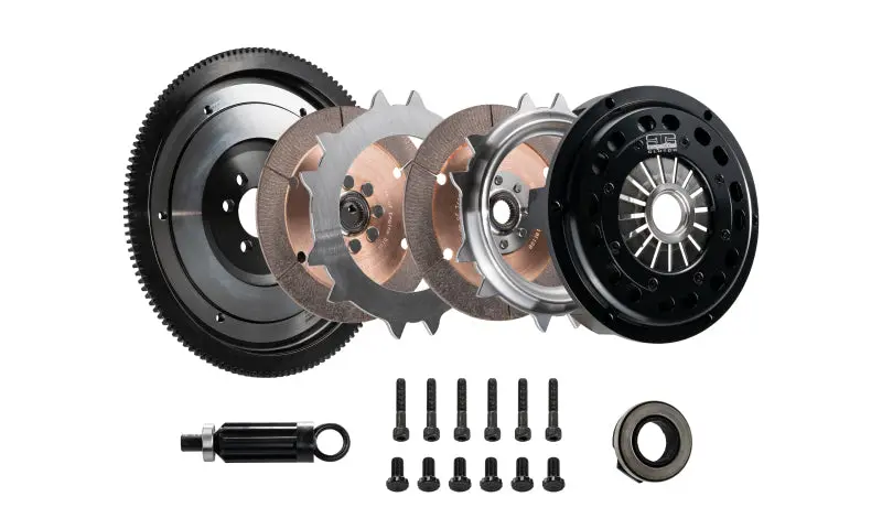 Dkm Clutch 09-10 Bmw 135I 215Mm Ceramic Twin Disc Mrx Clutch Kit W/Flywheel (850 Ft/Lbs Torque) 1