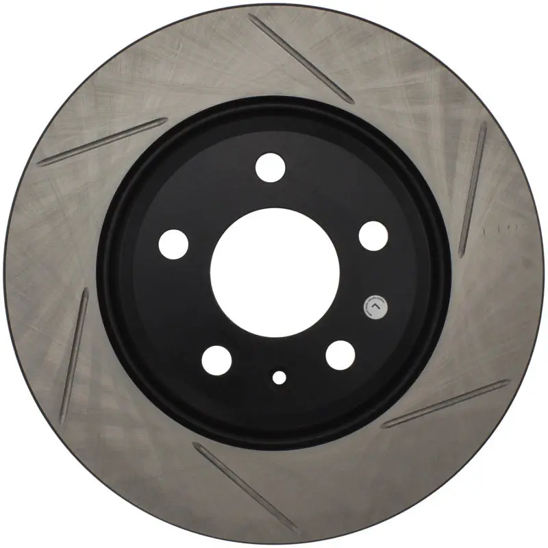 Stoptech Power Slot 09-10 Audi A4/A4 Quattro / 08-10 A5 / 10 S4 Rear Right Slotted Rotor 1