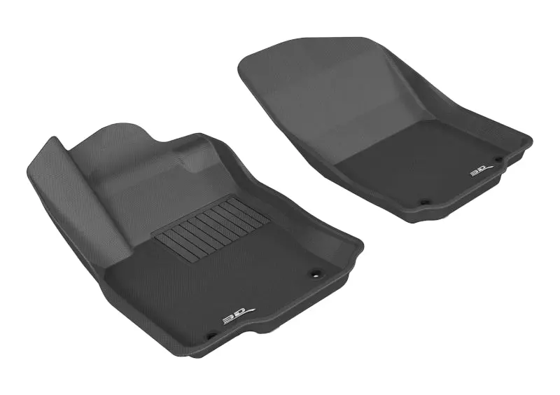 3D Maxpider 2012-2018 Mercedes-Benz Gle-Class/Gls-Class/Ml-Class Kagu 1St Row Floormat - Black 1