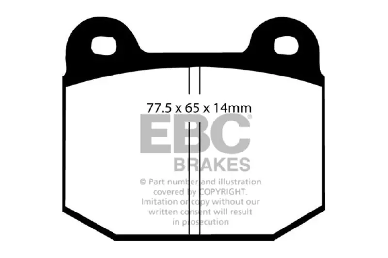 Ebc 08+ Lotus 2-Eleven 1.8 Supercharged Redstuff Front Brake Pads 2
