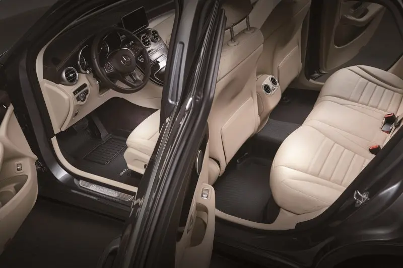 3D Maxpider 21-22 Tesla Model S Kagu 1St & 2Nd Row Floormats - Black 2