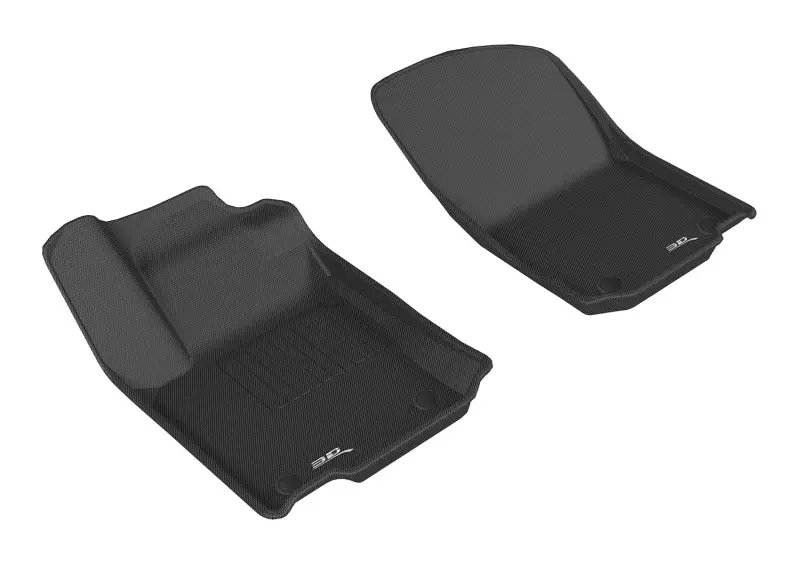 3D Maxpider 2017-2018 Mercedes-Benz Gle-Class C292 Kagu 1St Row Floormat - Black 1