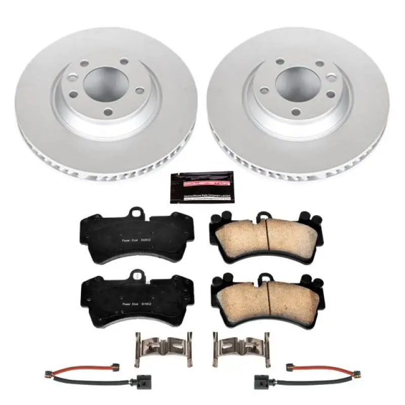 Power Stop 07-15 Audi Q7 Front Z23 Evolution Sport Coated Brake Kit 1