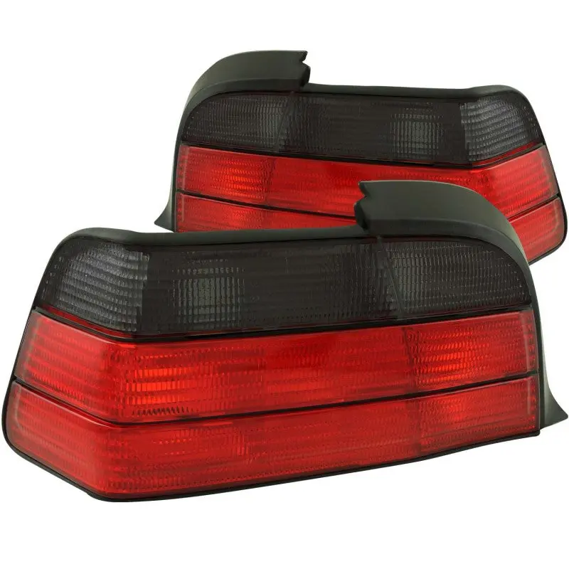 Anzo 1992-1998 Bmw 3 Series E36 Coupe/Convertible Taillights Red/Smoke 1