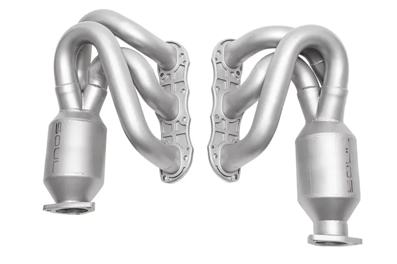 Soul 09-11 Porsche 997.2 Carrera Long Tube Street Headers (W/ Hjs Hd 200 Cell Cats) 1