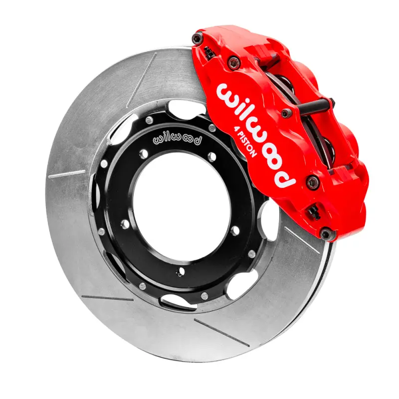 Wilwood 69-74 Porsche 911 Front Superlite Brake Kit 3In Mt Slotted Face - Red 1
