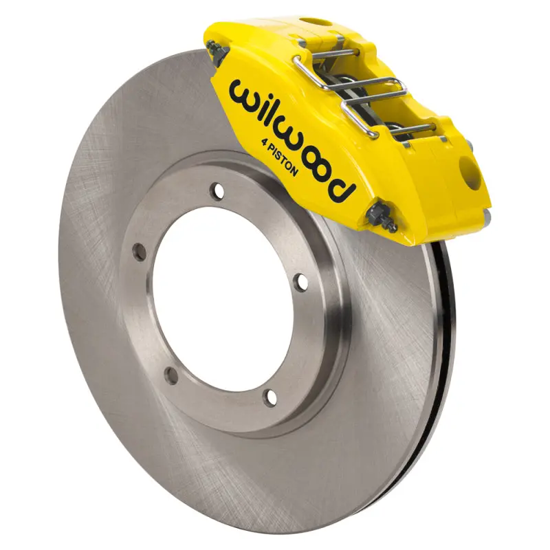 Wilwood 69-74 Porsche 911 Front Powerlite Brake Kit 3In Mt Plain Face - Yellow 1
