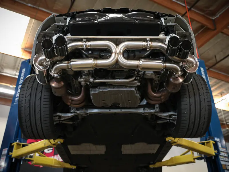 Afe Machforce Xp 12-16 Porsche 911 Carrera H6-3.8L Ss-304 Cat-Back Exhaust W/ Polished Quad Tips 1