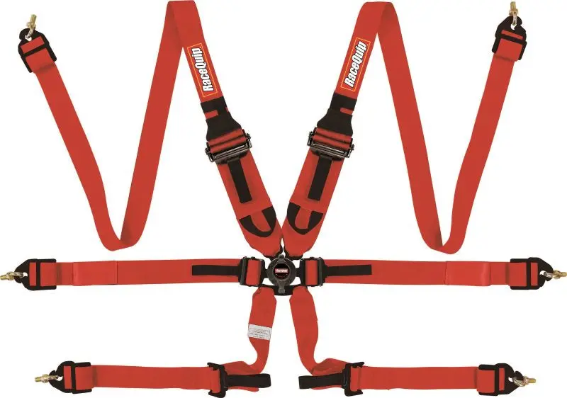 Racequip Red Fia Camlock 6Pt 2In Pull Down Lap Fhr 1