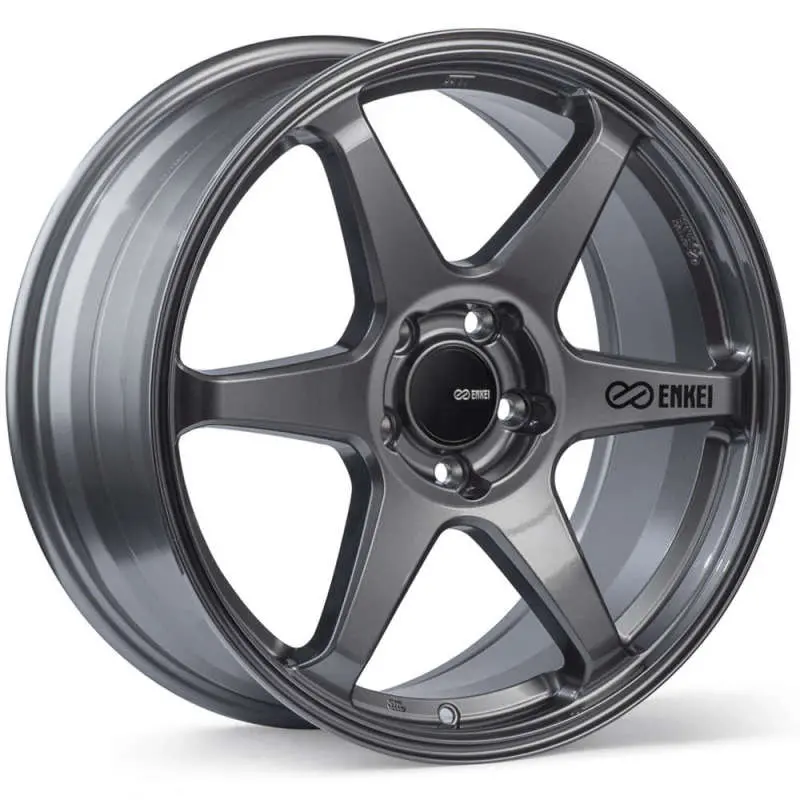 Enkei T6r 17X9 45Mm Offset 5X100 Bolt Pattern 72.6 Bore Gloss Gunmetal Wheel 1
