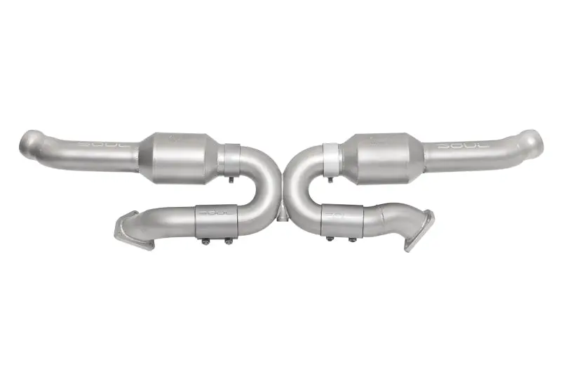 Soul 94-96.5 Porsche 993 Carrera Sport Cat Converter X-Pipe (94-96.5 W/ Bischoff Flange - Obd1) 1