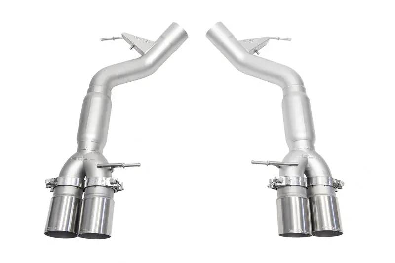Soul 11-16 Bmw F10 M5 Resonated Muffler Bypass Exhaust - 3.5In Straight Cut Tips - (Brushed) 1