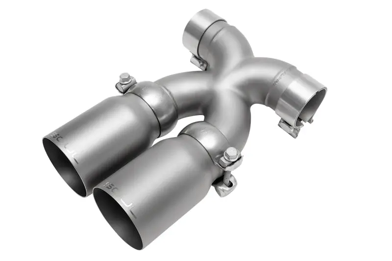 Soul 13-16 Porsche 987.2 / 981 Cayman / Boxster Bolt-On X-Pipe W/ Tips - Strght Cut Sig Satin Tips 1