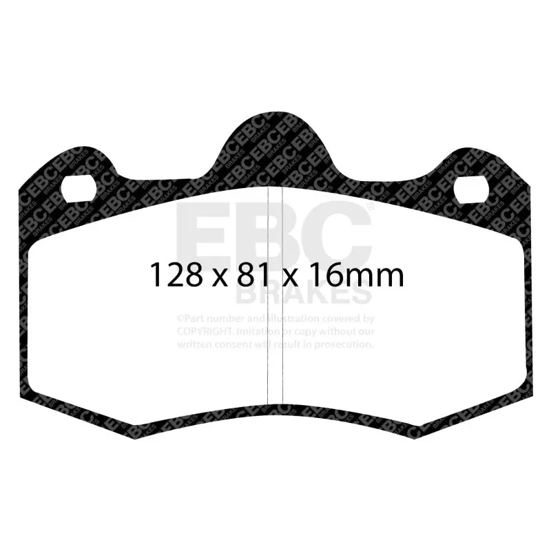 Ebc 10+ Lotus Evora 3.5 Redstuff Front Brake Pads 2