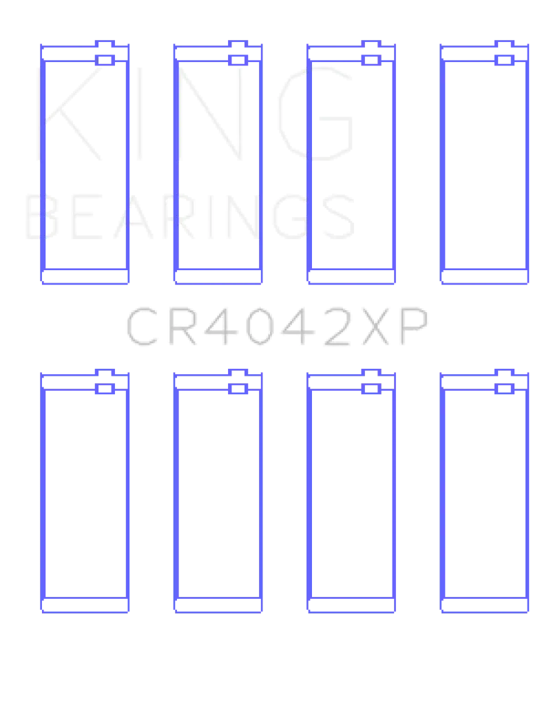 King Bmw M40/M42/M43/M44 1.6L/1.8L/1.9L Connecting Rod Bearings (Set Of 4) - Size +.026Mm 1