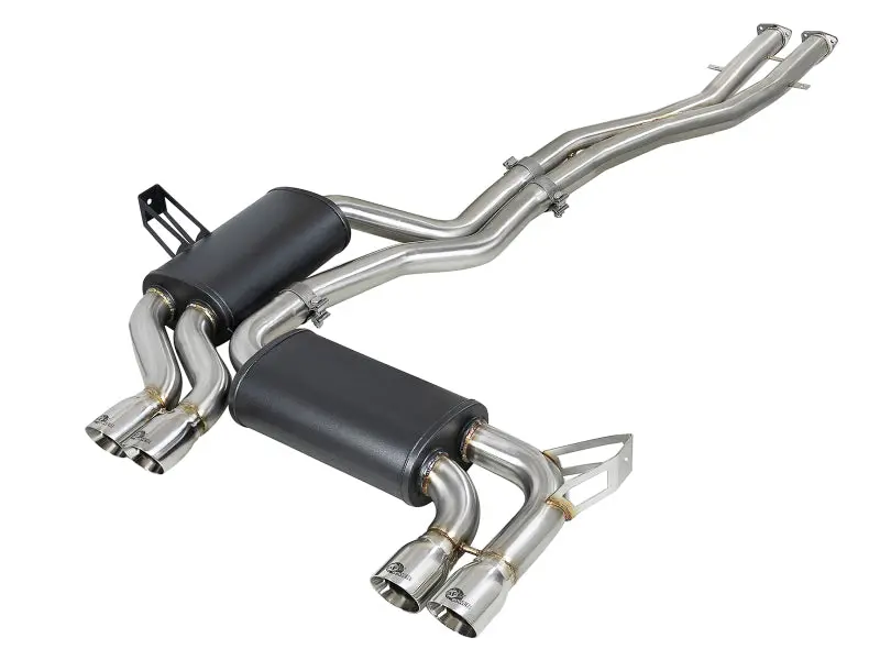 Afe Mach Force-Xp 2.5In 304 Ss Cat-Back Exhaust W/ Polished Tips 01-06 Bmw M3 1