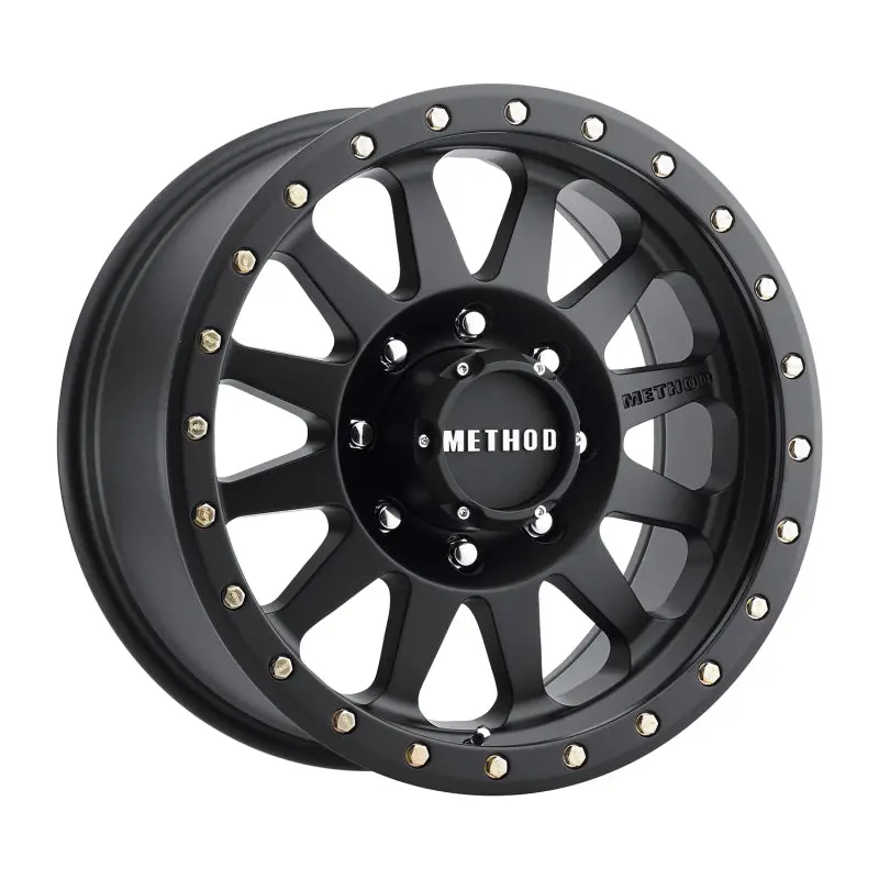 Method Mr304 Double Standard 20X10 -18Mm Offset 8X6.5 130.81Mm Cb Matte Black Wheel 1