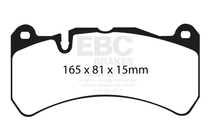 Ebc 07-08 Ferrari 430 Scuderia 4.3 Yellowstuff Front Brake Pads 2