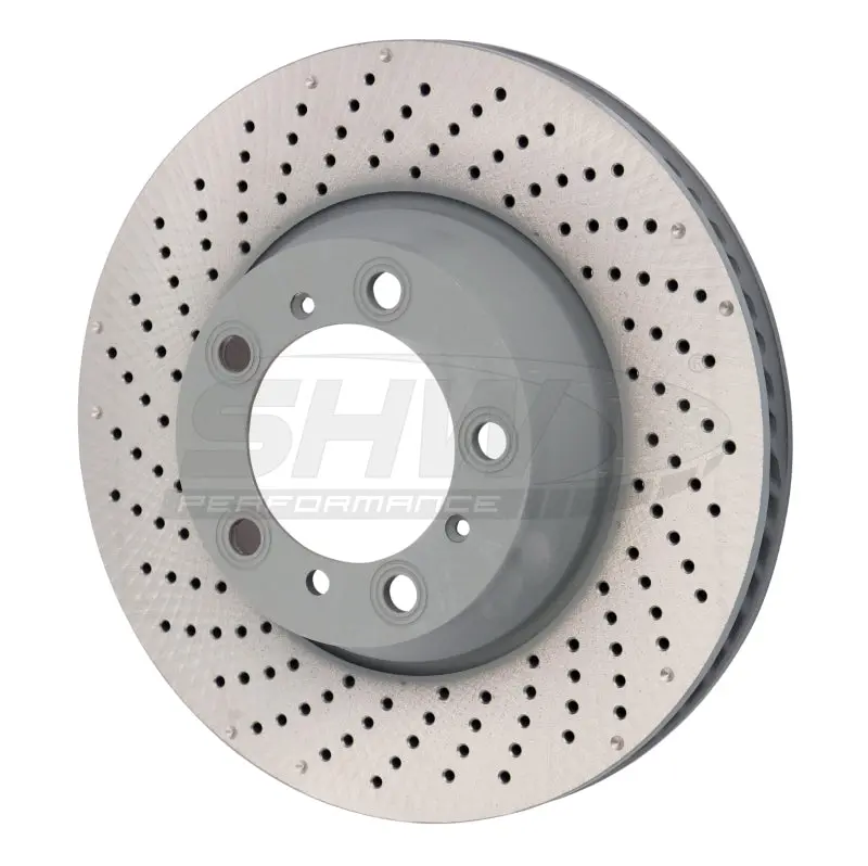 Shw 15-16 Porsche 911 Carrera 4Gts 3.8L W/O Ceramics Left Rr Drill-Dimp Mb Brake Rotor (99635240502) 1