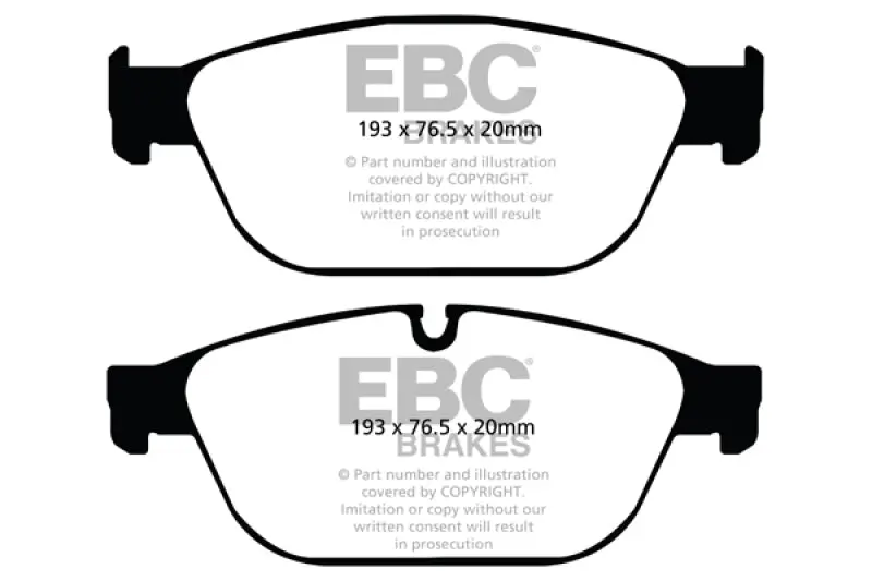 Ebc 11-12 Audi A8 Quattro 3.0 Supercharged Yellowstuff Front Brake Pads 2