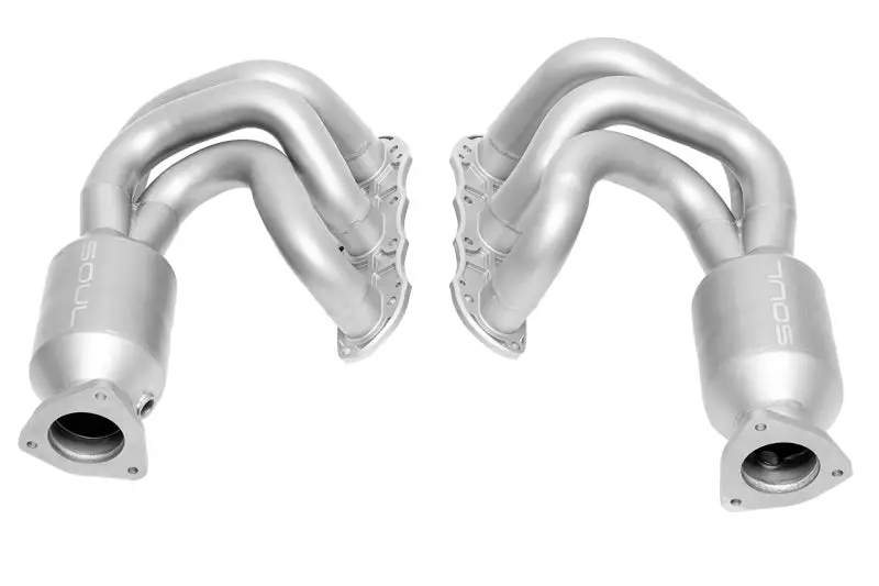 Soul 12-16 Porsche 991.1 Carrera Long Tube Street Headers (W/ Hjs Hd 200 Cell Cats) 1