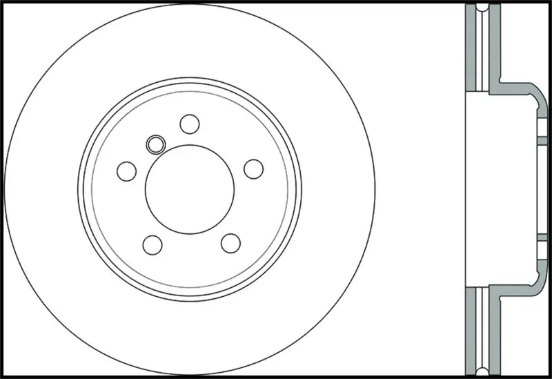 Stoptech Sport 14-15 Bmw 435I Right Front Slotted Brake Rotor 1