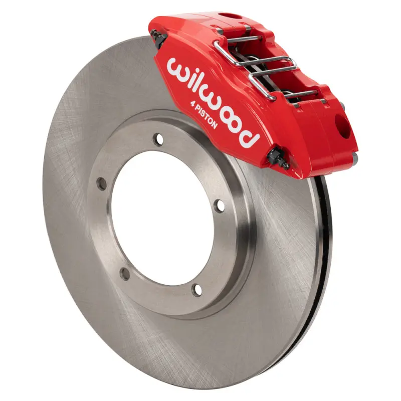 Wilwood 69-74 Porsche 911 Front Powerlite Brake Kit 3In Mt Plain Face - Red 1