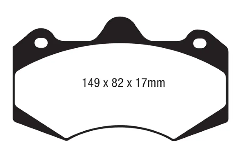Ebc Ap Racing Caliper Cp7040 Yellowstuff Brake Pads 2